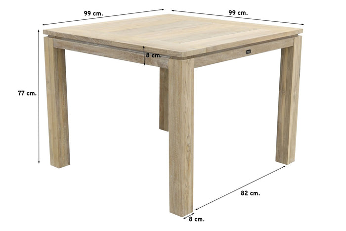 Hartman Sophie tuinstoel Yellow|Rome grey 100 cm. - 5-delig