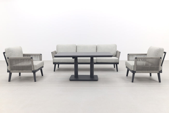 VDG Durban|Medina verstelbare stoel-bank loungeset - 4-delig