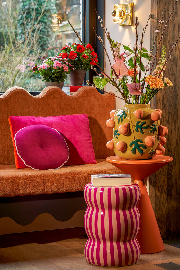 Mica Decorations Azalea Kunstplant - H31 x Ø26 cm - Perzik