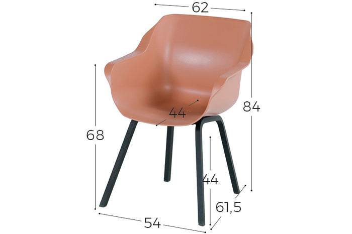 Hartman Sophie Element Terra|Rome grey 170 cm. tuinset - 5-delig