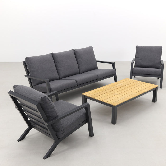 VDG Atlanta mindo stoel-bank loungeset - 4-delig