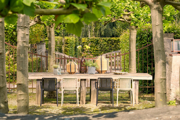 Mica Decorations Paloma Tuinstoel - Polypropyleen - Zwart