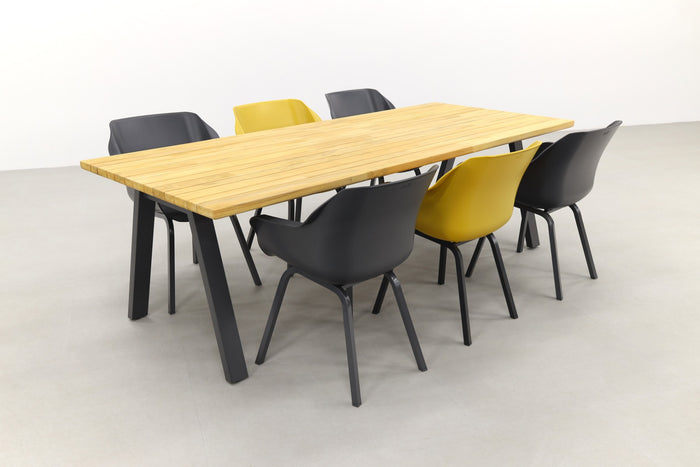 Hartman Sophie element Xerix-Yellow|Ambassador 240x100 cm. tuinset
