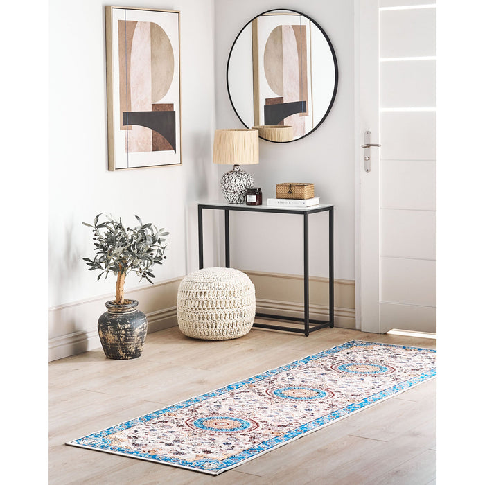 Beliani - GORDES - Loper tapijt - Lichtbeige - 80 x 240 cm - Polyester