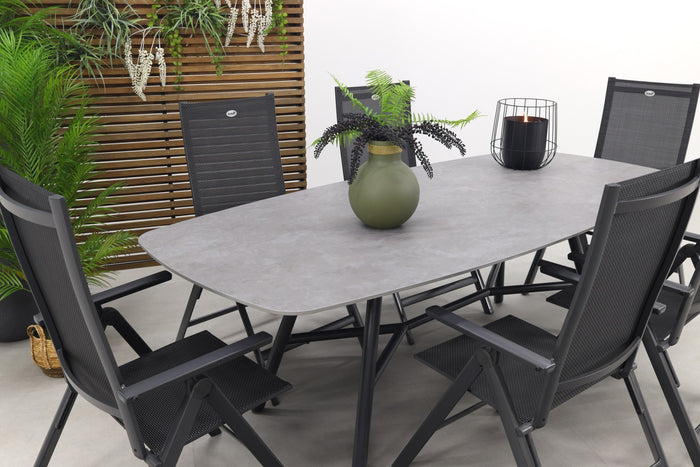 Hartman Napoli|Benevento 240x110 cm. - Deens ovale tuinset