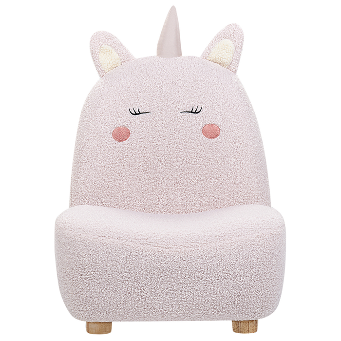 Beliani - LULEA - Kinderstoel - Roze - Nepbont