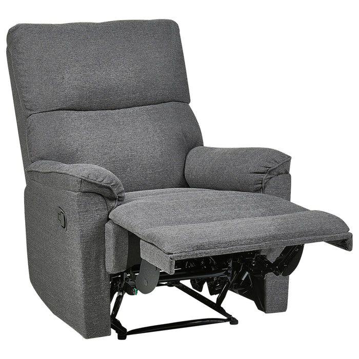 Beliani - EVERTON - TV-fauteuil - Grijs - Polyester