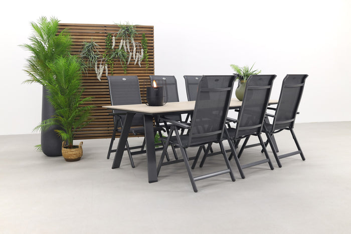 Hartman Milaan verstelbaar|Nevada 240x100 cm. tuinset