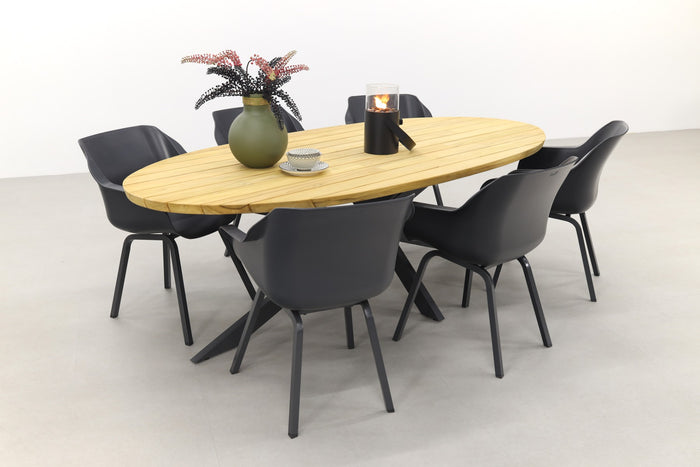 Hartman Sophie Element|Taste Prado Ellips 240x115 cm. tuinset