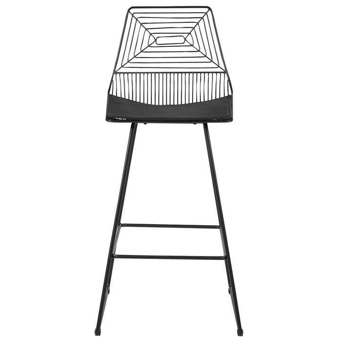 Beliani - BISBEE - Barkruk set van 2 - Zwart - Metaal