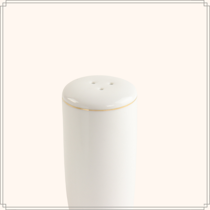 OTIX Peper en Zout stel Wit met Gouden rand Porselein CROCUS