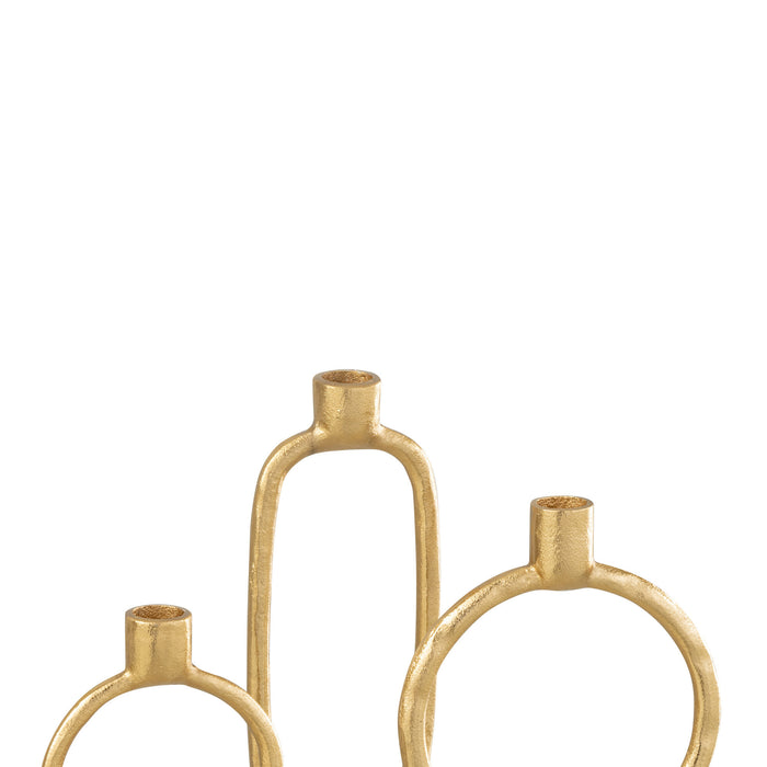 J-Line kaarshouder Thibault Afgerond - glas - groen