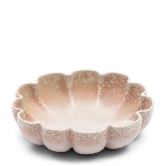 Riviera Maison Diepe ronde schaal Beige - Blossom - Aardewerk