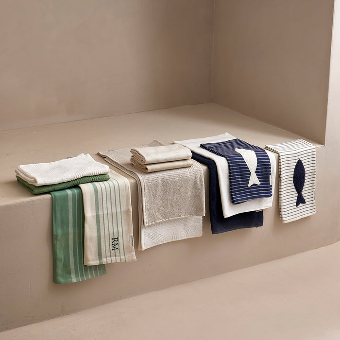 Riviera Maison Theedoeken set Beige - RM Identity - Katoen