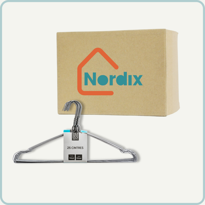 Nordix Kledinghangers set 50 stuks Metaal Draadhanger Kleerhangers