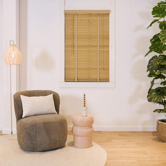 Jaloezie Hout - Hout - Naturel - Hout - 80x130x5cm (BxHxD)