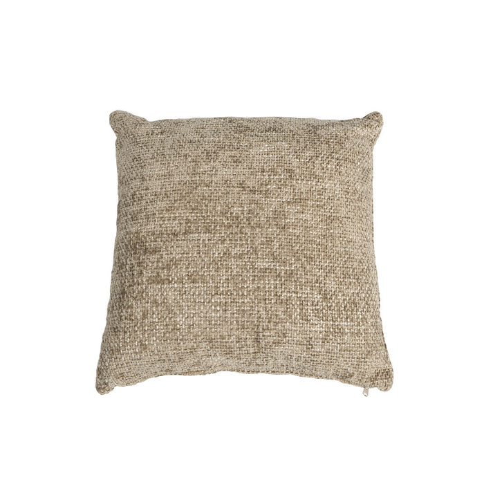 Bronx71 Sierkussen Feline chenille stof taupe 45 x 45 cm