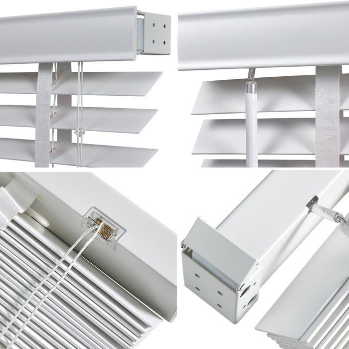 Jaloezie Hout Wit - Hout - 120x180x5cm (BxHxD)