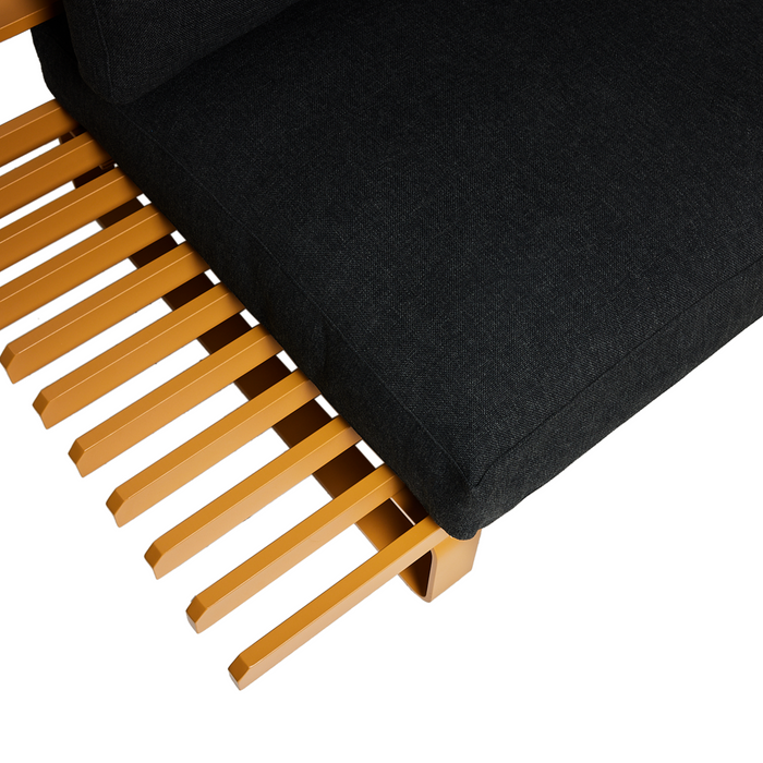 HKliving Lounge Tuinbank - Dusty Orange