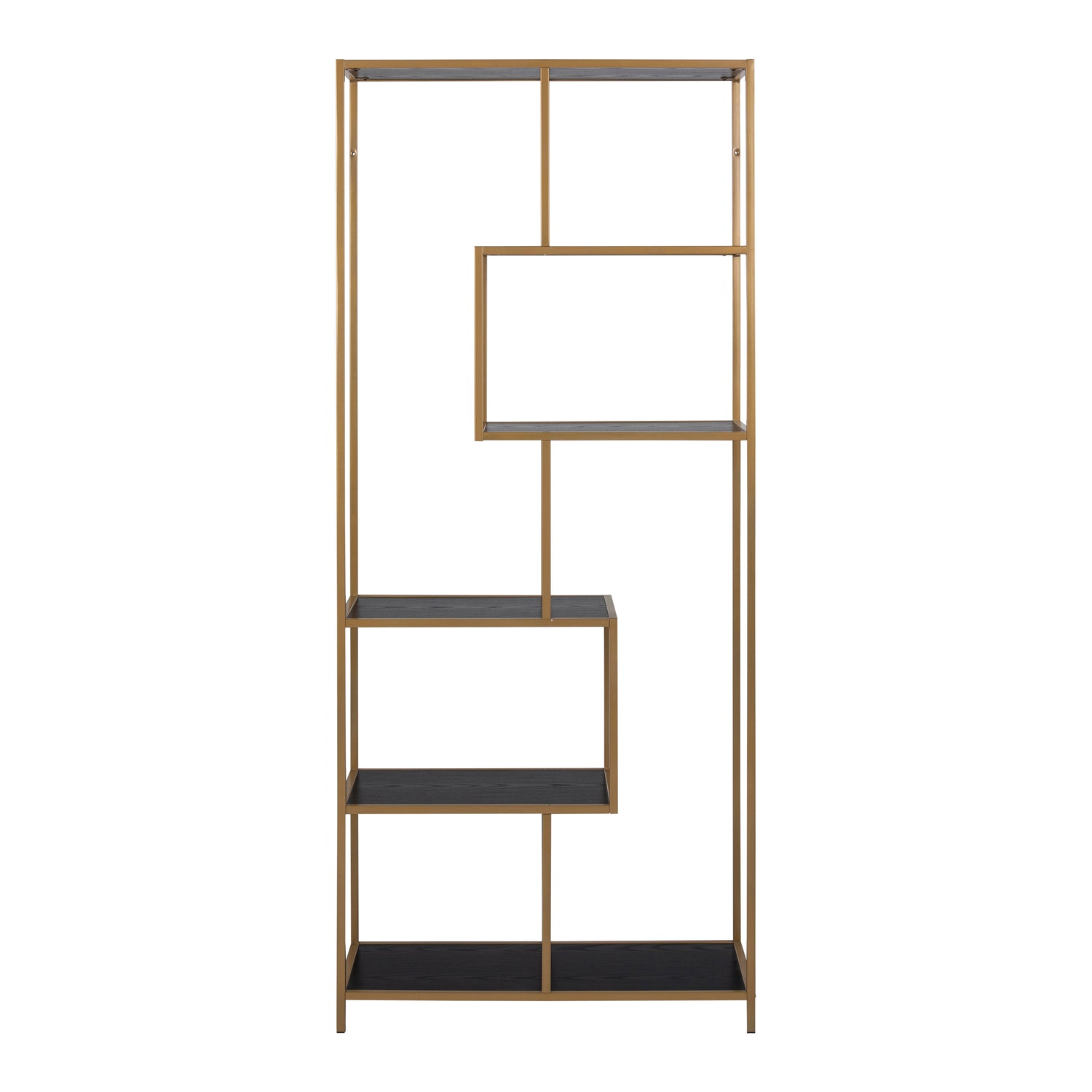by fonQ Jaxon Stellingkast 185 x 77 cm - Zwart / Goud