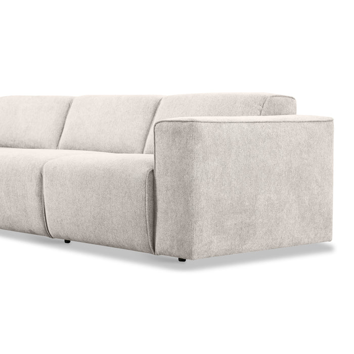 by fonQ Stretch Hoekbank Links - Naturel