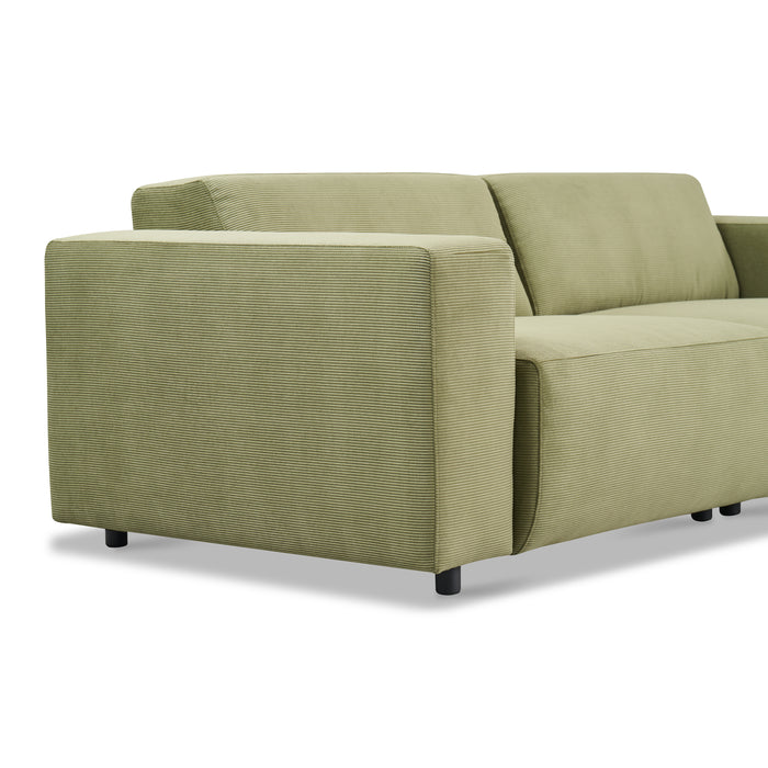 by fonQ Nova 3-zitsbank - Rib - Groen