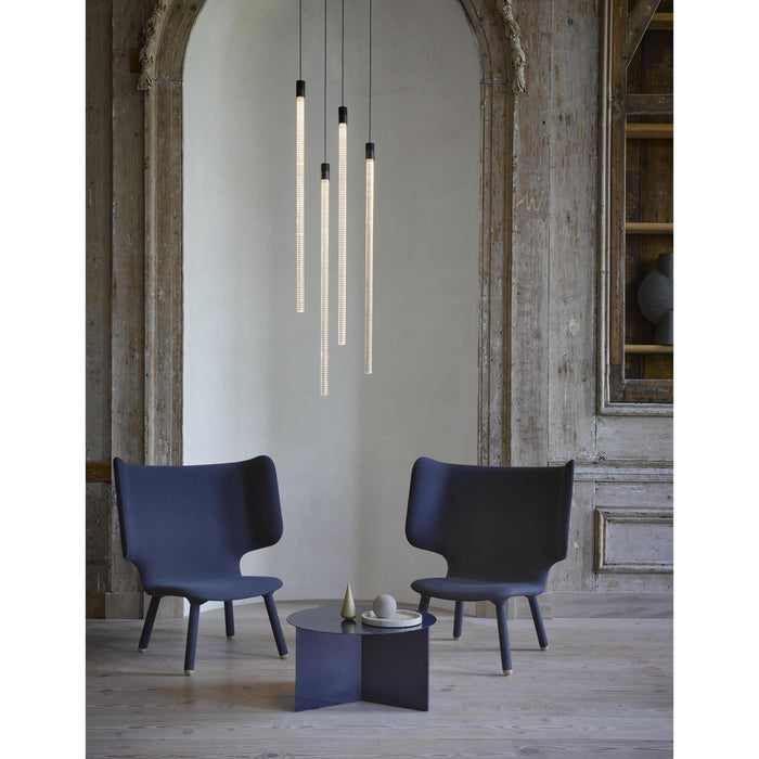 Vapour hanglamp LED Ø4 verticaal goud