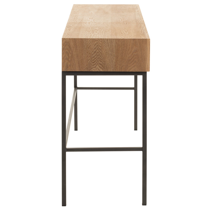 J-Line console 3 Laden - hout|metaal - naturel