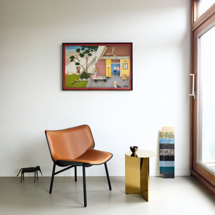 HAY Slit Table Round Bijzettafel Ø 35 cm - Brass