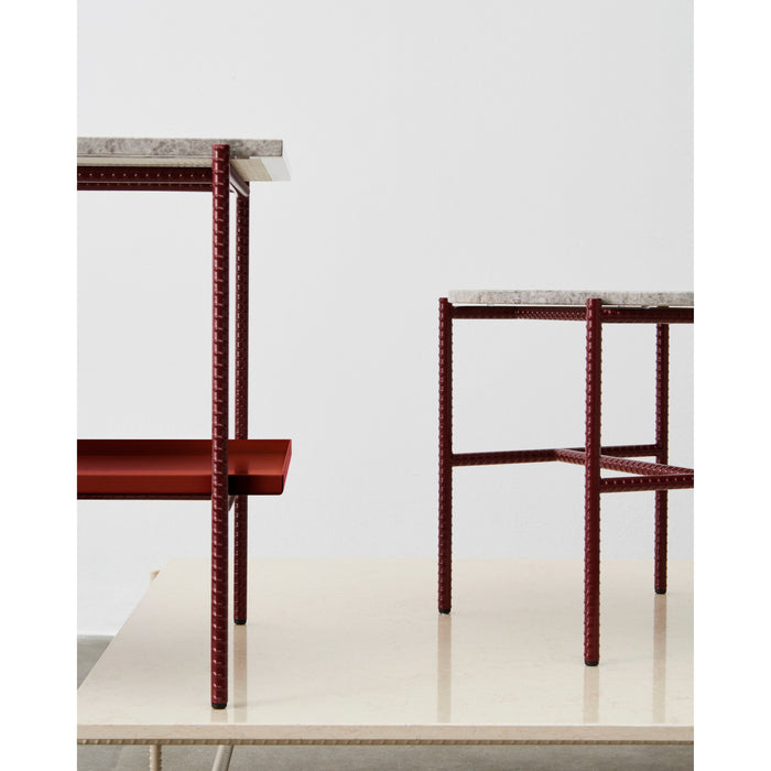 HAY Rebar Bijzettafel Ø 45 cm - Barn Red