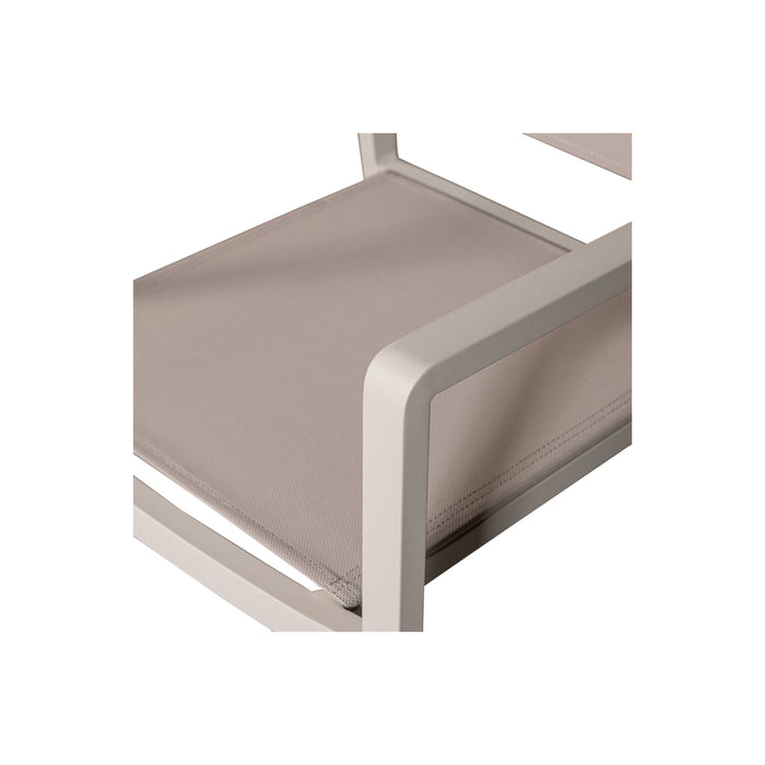 WOOOD Fowl Tuinstoel - Aluminium|Textileen - Zand - Set van 2