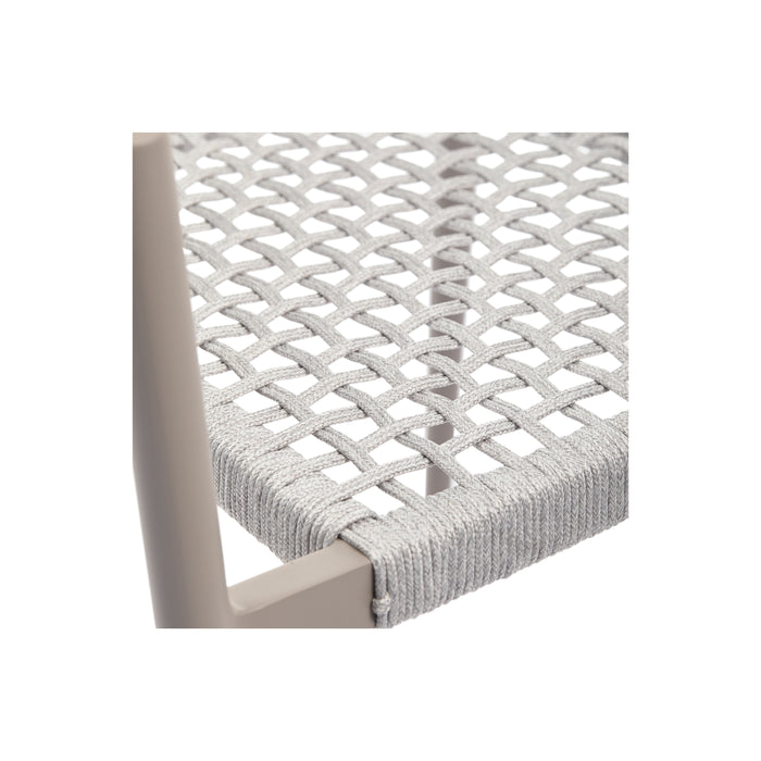 WOOOD Yellow tuinstoel - Touw|Aluminium - Lichtgrijs - Set van 2