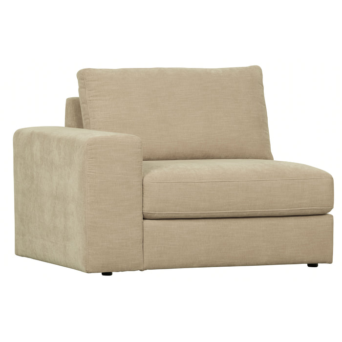 vtwonen Family 1-Zits Bank Element Met Arm Links - Polyester - Zand