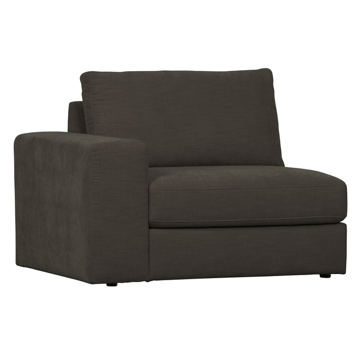 vtwonen Family 1-Zits Bank Element Arm Links - Polyester - Antraciet