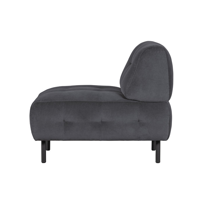 WOOOD Lloyd Fauteuil - Velvet - Cloud - 75x90x90