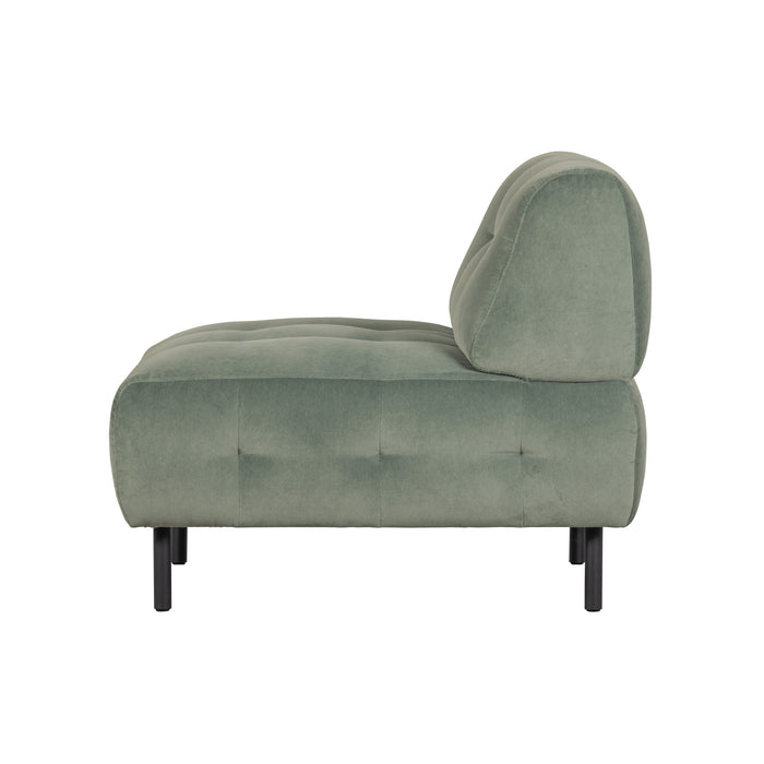 WOOOD Lloyd Fauteuil - Velvet - Waterplant - 75x90x90