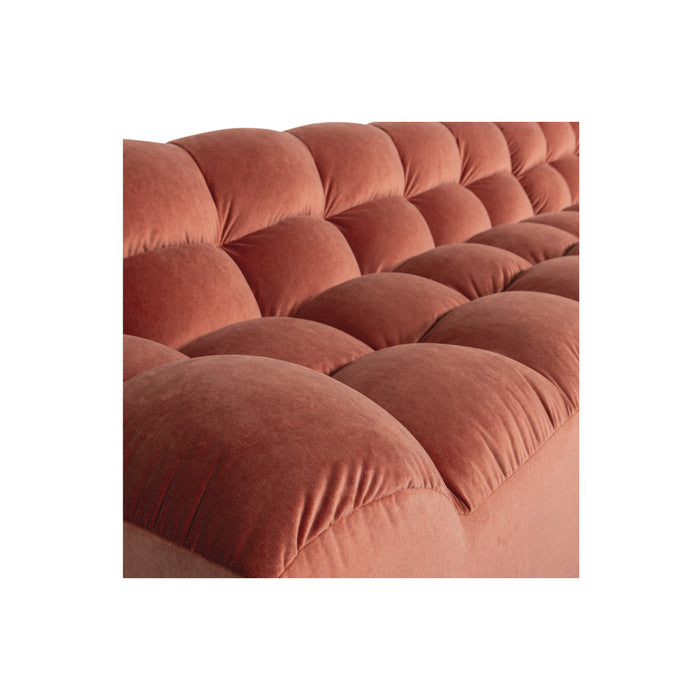 WOOOD Allure Chaise Longue Bank Rechts - Fluweel - Blush - 79x324x165