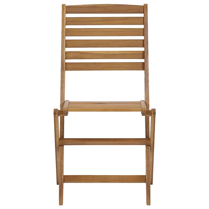 Beliani - TOLVE - Tuinset voor 6 - Lichte houtkleur - Acaciahout