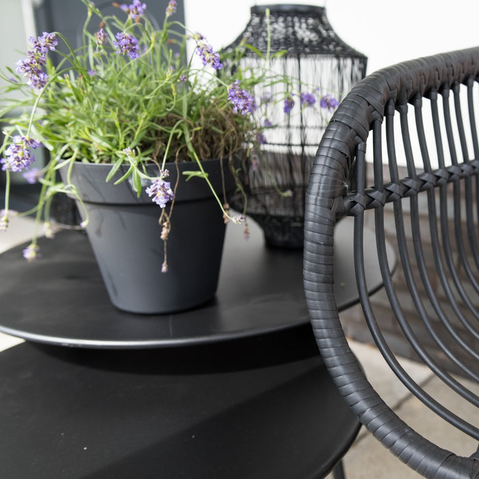 Lesli Living Bijzettafel Rafael metaal zwart 60 cm