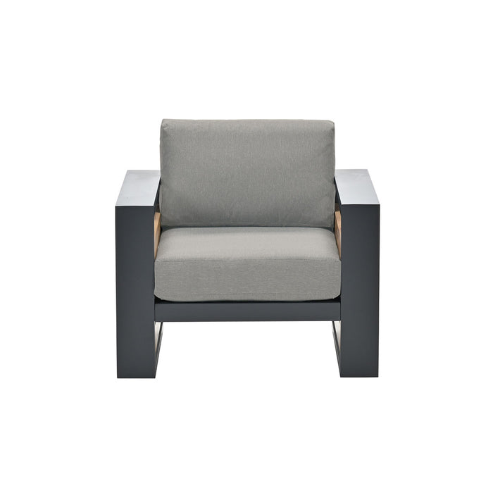 Garden Impressions Nika loungestoel - zand - teak look