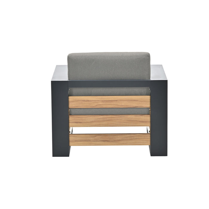 Garden Impressions Nika loungestoel - zand - teak look