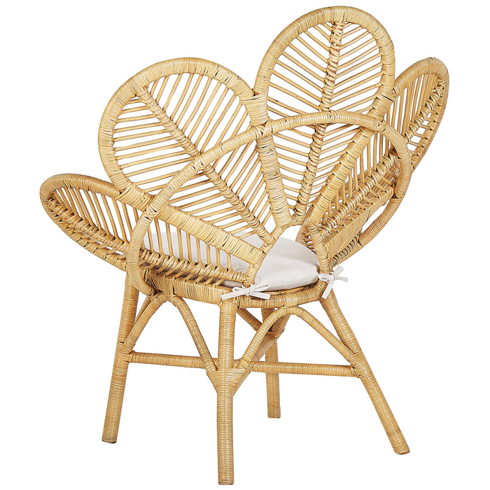 Beliani - FLORENTINE - Fauteuil - Set van 2 - Natuurlijk - Rotan
