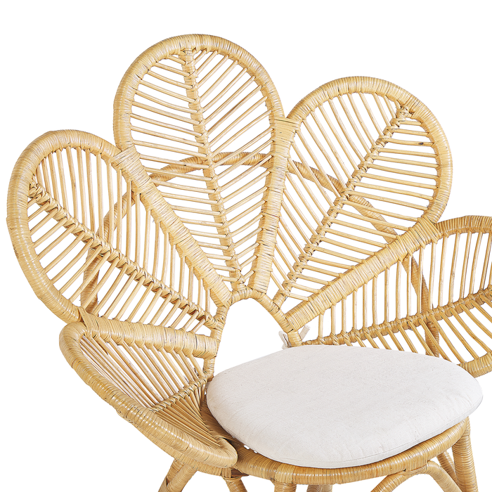 Beliani - FLORENTINE - Fauteuil - Set van 2 - Natuurlijk - Rotan