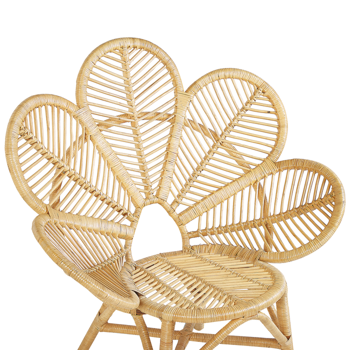Beliani - FLORENTINE - Fauteuil - Set van 2 - Natuurlijk - Rotan