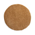 Tapeso Rond hoogpolig vloerkleed shaggy Trend effen - goud - 240 cm