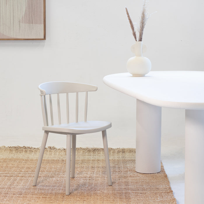 Giga Meubel - Tuinstoelen Stapelbaar - Taupe - Kunststof - Set van 2