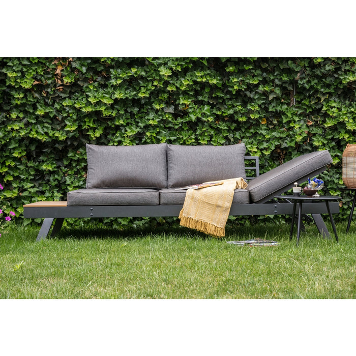Arezzo 2-in-1 loungebank|ligbed | aluminium + polywood | 228cm