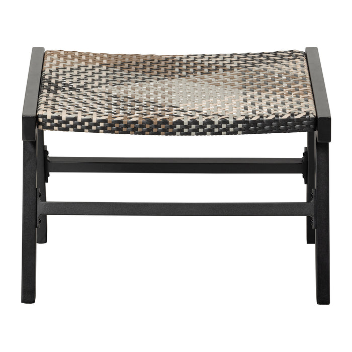 Woood Pom Hocker - Aluminium