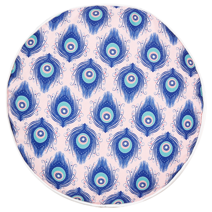 Beliani-CERIANA-Tuinkussen set van 2-Blauw|Roze- 40 cm-Polyester