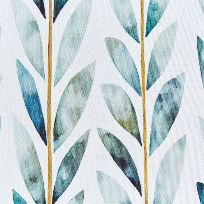 Beliani-LOANO-Tuinkussen set van 2-Wit|Groen- 40 cm-Polyester